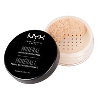 NYX Professional Makeup Mineral Finishing Powder 8gr - Light/ Medium - Ορυκτή Πούδρα για Τέλειο Φινίρισμα & Λαμπερή Επιδερμίδα