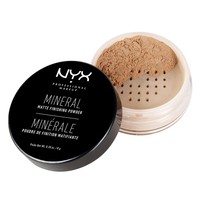 Nyx Mineral Finishing Powder 8gr - Medium/ Dark - Ορυκτή Πούδρα για Τέλειο Φινίρισμα & Λαμπερή Επιδερμίδα