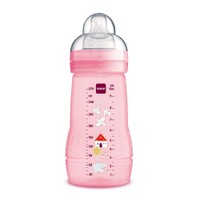 Mam Easy Active Baby Bottle 2+ Μηνών 270ml, Κωδ 360S - Ροζ - Μπιμπερό Πολυπροπυλενίου με Θηλή Σιλικόνης