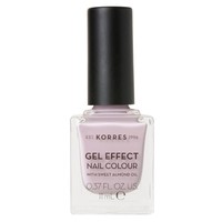 Korres Gel Effect Nail Colour 11ml - Cotton Candy 06 - Βερνίκι Νυχιών με Αμυγδαλέλαιο για Έντονη Λάμψη & Μεγάλη Διάρκεια