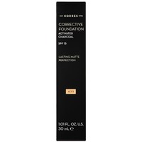 Korres Corrective Foundation With Activated Charcoal Spf15, 30ml - Acf2 - Διορθωτικό Make-up Υψηλής Κάλυψης & Διάρκειας, Καλύπτει Σημάδια & Ατέλειες με Ματ Αποτέλεσμα