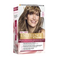 L'oreal Paris Excellence Creme Βαφή Μαλλιών 1 Τεμάχιο - 7.1 Ξανθό Σαντρέ - Μόνιμη Κρέμα - Βαφή με Τριπλή Προστασία & Κάλυψη των Λευκών