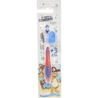 Pasta Del Capitano Baby Soft Toothbrush 3+ Years 1 Τεμάχιο - Κόκκινο - Παιδική Οδοντόβουρτσα με Μαλακές Ίνες, Ειδική Βάση Στήριξης & Καπάκι