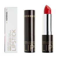Korres Morello Creamy Lipstick 3.5gr - 54 Κλασικό Κόκκινο - Κραγιόν για τα Χείλη με Σταθερό & Λαμπερό Αποτέλεσμα