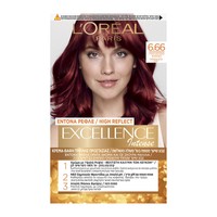 L'oreal Paris Excellence Intense Βαφή Μαλλιών 1 Τεμάχιο - 6.66 Πολύ Έντονο Κόκκινο - Μόνιμη Κρέμα - Βαφή με Τριπλή Προστασία & Κάλυψη των Λευκών