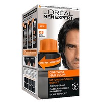 L'oreal Paris Men Expert One-Twist Hair Colour Natural Looking Result 50ml - 03 Dark Brown - Βαφή Μαλλιών για Γρήγορο & Εύκολο Φυσικό Αποτέλεσμα Ειδικά Σχεδιασμένο για Αντρικά Μαλλιά