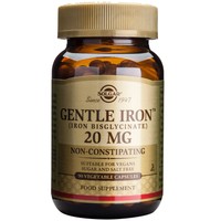 Solgar Gentle Iron 20mg, 90veg.caps - Συμπλήρωμα Διατροφής Σιδήρου Εύκολα Απορροφήσιμο & Ελαφρύ για το Στομάχι για την Αντιμετώπιση της Αναιμίας