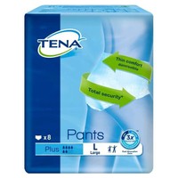 Tena Pants Plus Άνετα & Αξιόπιστα Εσώρουχα Ακράτειας - Large 8τεμ