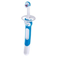 Mam Learn to Brush Soft Toothbrush 5m+, 1 Τεμάχιο, Κωδ 605 - Μπλε - Βρεφική, Εκπαιδευτική Οδοντόβουρτσα με Μαλακές Ίνες & Ασπίδα Προστασίας