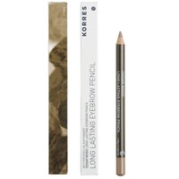 Korres Long Lasting Eyebrow Pencil 1.29gr - ΜΕΣΑΙΑ ΑΠΟΧΡΩΣΗ - Μολύβι Φρυδιών για Φυσικό Αποτέλεσμα με Διάρκεια