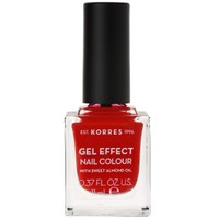 Korres Gel Effect Nail Colour 11ml - 53 Royal Red - Βερνίκι Νυχιών με Αμυγδαλέλαιο για Έντονη Λάμψη & Μεγάλη Διάρκεια