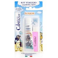 Pasta Del Capitano Travel Kit Junior 20ml - ροζ - Παιδικό Σετ Στοματικής Υγιεινής από 6 Ετών, με Οδοντόβουρτσα & Οδοντόκρεμα