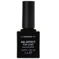 Korres Gel Effect Nail Colour 11ml - Top Coat - Βερνίκι Νυχιών με Αμυγδαλέλαιο για Έντονη Λάμψη & Μεγάλη Διάρκεια