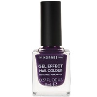 Korres Gel Effect Nail Colour 11ml - Violet Garden 75 - Βερνίκι Νυχιών με Αμυγδαλέλαιο για Έντονη Λάμψη & Μεγάλη Διάρκεια