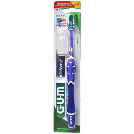 Gum Technique+ Soft Toothbrush Compact 1 Τεμάχιο, Κωδ 491 - Μπλε