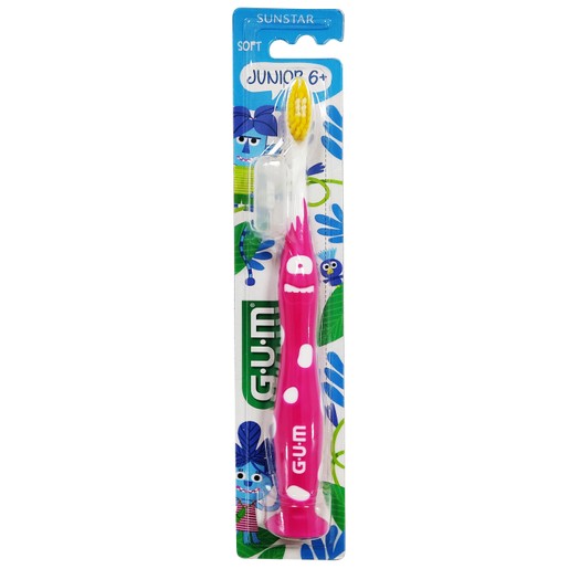 Gum Junior 6+ Soft Toothbrush 1 Τεμάχιο - Ροζ