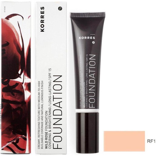 Korres Wild Rose Foundation Make Up Spf15 30ml Korres Wild Rose Foundation Make Up Spf15 30ml