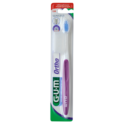 Gum Ortho Soft Toothbrush Μωβ 1 Τεμάχιο, Κωδ 124