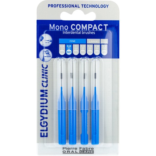 Elgydium Clinic Mono Compact Interdental Brushes 0.4mm 4 Τεμάχια