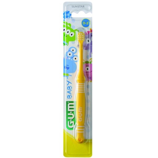 Gum Baby 0-2 Years Soft Toothbrush 1 Τεμάχιο - Κίτρινο