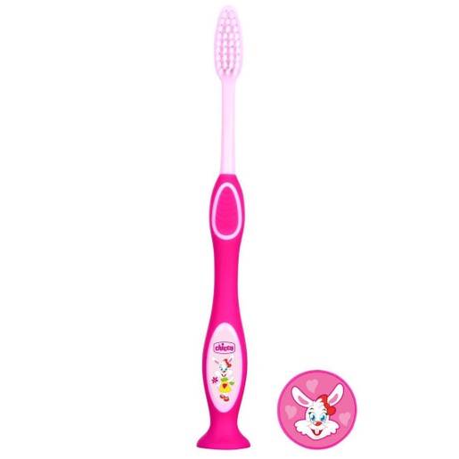 Chicco Milk Teeth Toothbrush 3-6 Years 1 Τεμάχιο - Ροζ