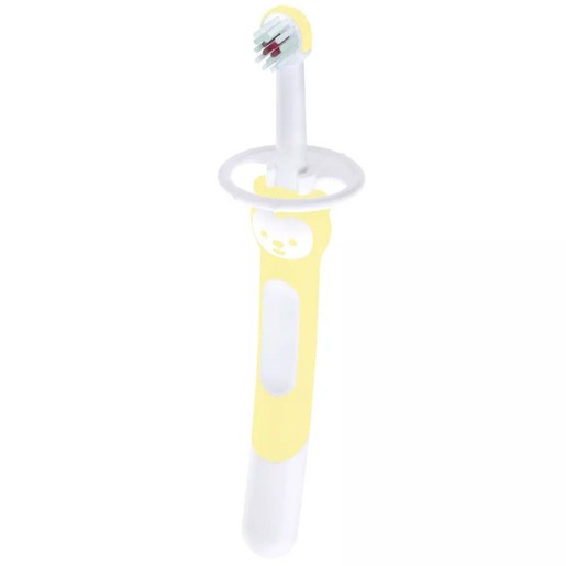 Mam Learn to Brush Soft Toothbrush 5m+, 1 Τεμάχιο, Κωδ 605 - Κίτρινο