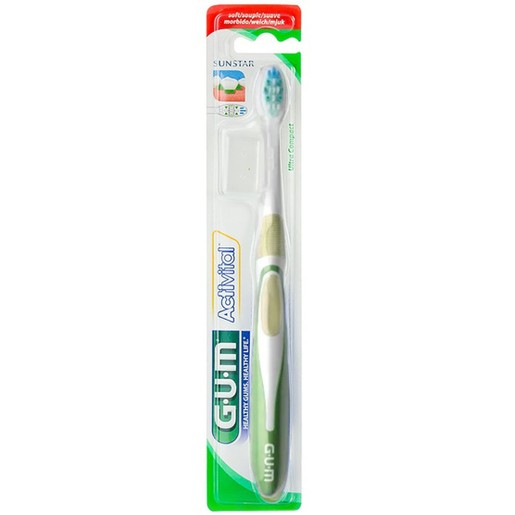 Gum ActiVital Compact Soft Toothbrush Πράσινο 1 Τεμάχιο, Κωδ 581
