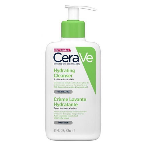 CeraVe Hydrating Cleanser Face & Body Cream for Normal to Dry Skin 236ml