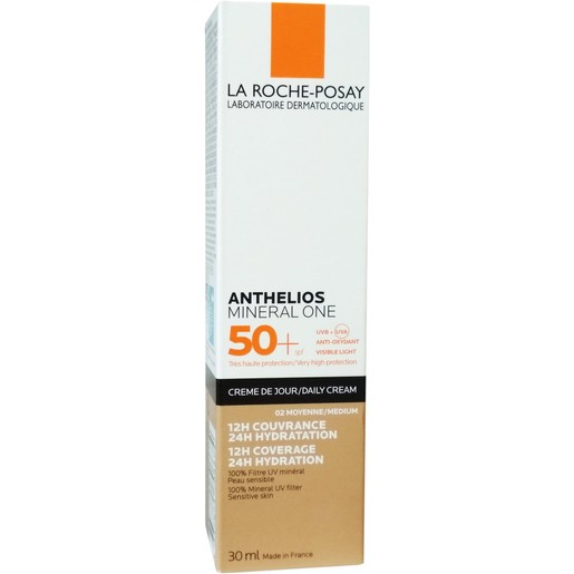 La Roche-Posay Anthelios Mineral One Spf50+ Αντηλιακή Ενυδατική Κρέμα με Χρώμα Πολύ Υψηλής Προστασίας για Ματ Αποτέλεσμα 30ml - 02 Medium La Roche-Posay Anthelios Mineral One Spf50+ Αντηλιακή Ενυδατική Κρέμα με Χρώμα Πολύ Υψηλής Προστασίας για Ματ Αποτέλεσμα 30ml - 02 Medium