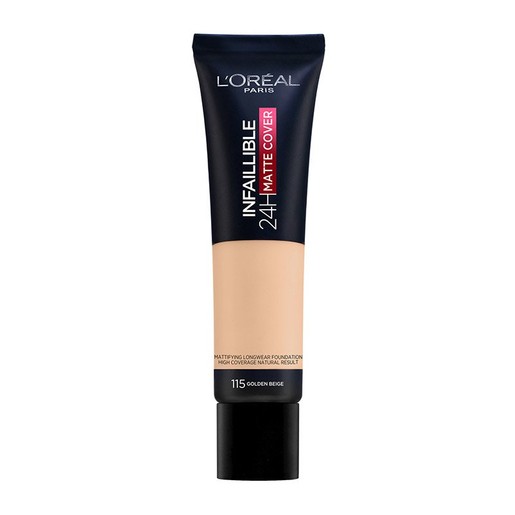 L\'Oreal Paris Infaillible 24h Matte Cover Foundation 30ml - 115 Golden Beige L\'Oreal Paris Infaillible 24h Matte Cover Foundation 30ml - 115 Golden Beige