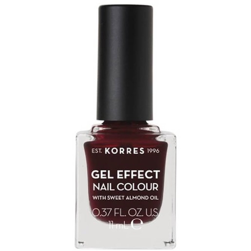 Korres Gel Effect Nail Colour 11ml - 57 Burgundy Red