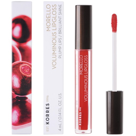 Korres Morello Voluminous Lipgloss Brilliant Shine Ενυδατικό Lipgloss με Εξαιρετική Λάμψη & Γεμάτο Χρώμα που Διαρκεί 4ml Korres Morello Voluminous Lipgloss Brilliant Shine Ενυδατικό Lipgloss με Εξαιρετική Λάμψη & Γεμάτο Χρώμα που Διαρκεί 4ml
