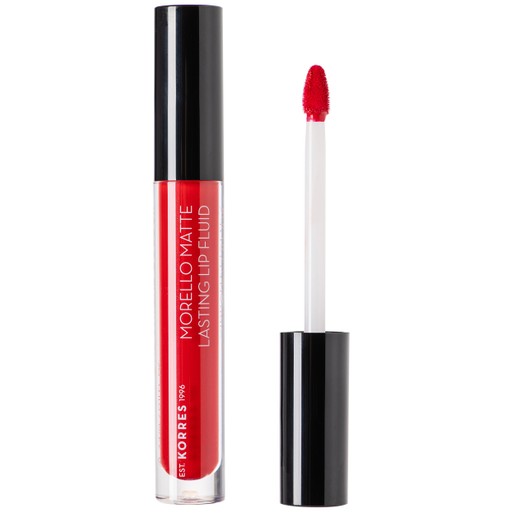 Korres Morello Matte Lasting Lip Fluid 3.4ml - 53 Red Velvet Korres Morello Matte Lasting Lip Fluid 3.4ml - 53 Red Velvet