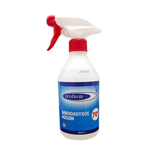 Ecofarm Neutral Αλκοολούχος Λοσιόν 70° - 500ml Spray