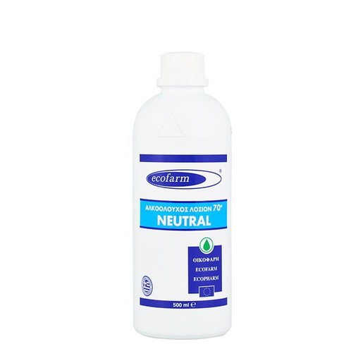 Ecofarm Neutral Αλκοολούχος Λοσιόν 70° - 500ml