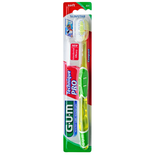 Gum Technique PRO Compact Soft Toothbrush Πράσινο 1 Τεμάχιο, Κωδ 525