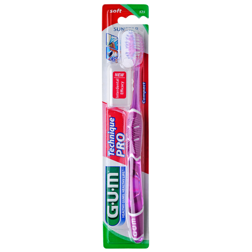 Gum Technique PRO Compact Soft Toothbrush Μωβ 1 Τεμάχιο, Κωδ 525