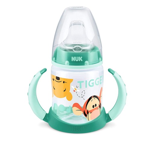Nuk First Choice Plus Disney Winnie the Pooh Μπιμπερό PP με Λαβές 6-18m με Ρύγχος Σιλικόνης 150ml Nuk First Choice Plus Disney Winnie the Pooh Μπιμπερό PP με Λαβές 6-18m με Ρύγχος Σιλικόνης 150ml