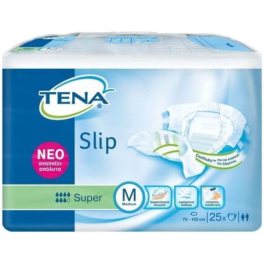 Tena Slip Super Πάνες Ακράτειας 25τμχ Tena Slip Super Πάνες Ακράτειας 25τμχ