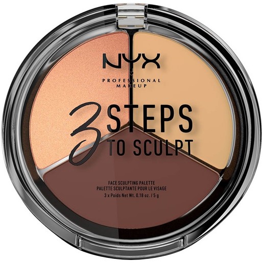 Nyx 3 Steps to Sculpt Face Sculpting Palette 5gr - Medium Nyx 3 Steps to Sculpt Face Sculpting Palette 5gr - Medium