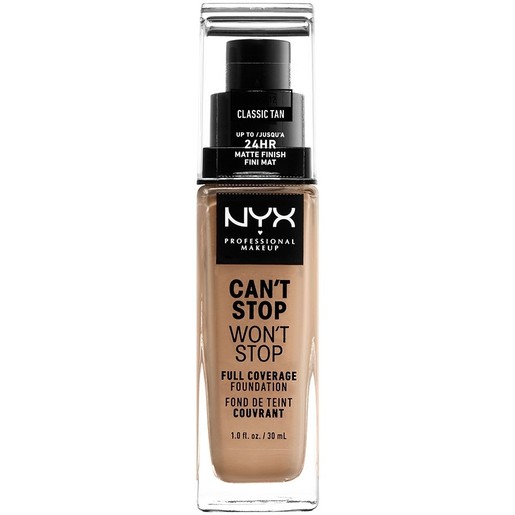 NYX Professional Makeup Can\'t Stop Won\'t Stop Full Coverage Foundation 30ml - 12 Classic Tan