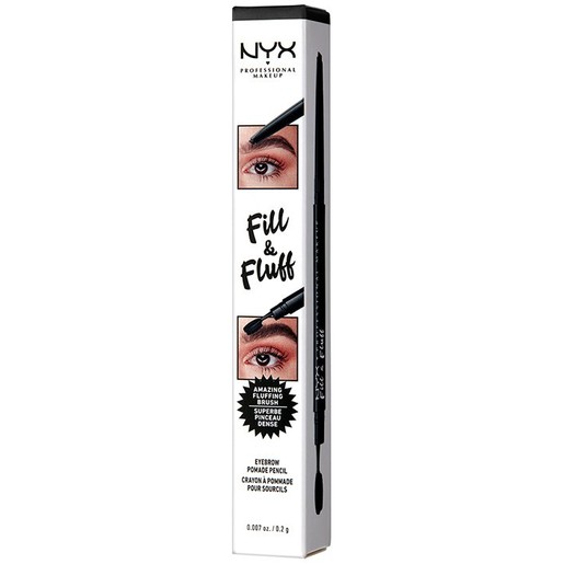 NYX Professional Makeup Fill & Fluff Eyebrow Pomade Pencil 0,2gr 1 Τεμάχιο - Black