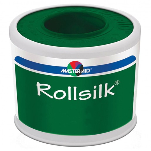 Master Aid Rollsilk Adhesive Bandage Tape 5m x 5cm 1 Τεμάχιο