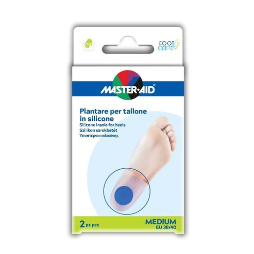 Master Aid Silicone Insole for Heels Medium 38/40, 2 Τεμάχια