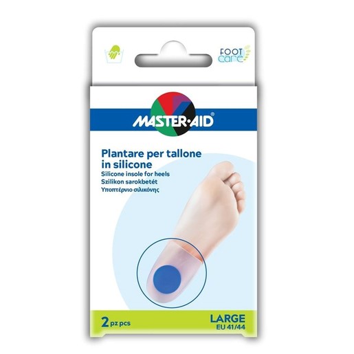 Master Aid Silicone Insole for Heels Large 41/44, 2 Τεμάχια