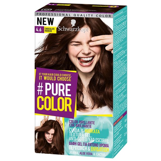 Schwarzkopf Pure Color Permanent Hair Color 1 Τεμάχιο - 4.6 Chocolate Mousse