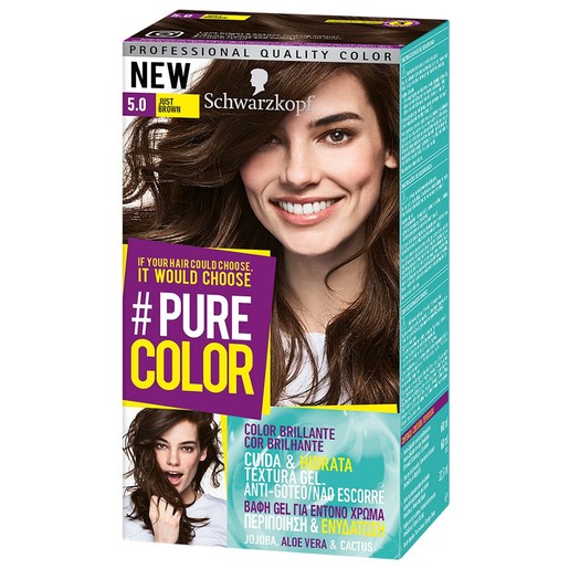 Schwarzkopf Pure Color Permanent Hair Color 1 Τεμάχιο - 5.0 Just Brown