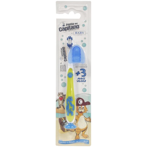 Pasta Del Capitano Baby Soft Toothbrush 3+ Years 1 Τεμάχιο - Λαχανί