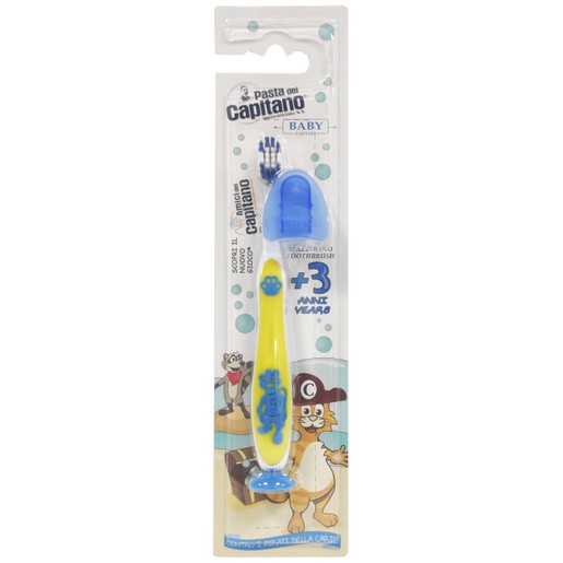 Pasta Del Capitano Baby Soft Toothbrush 3+ Years 1 Τεμάχιο - Κίτρινο