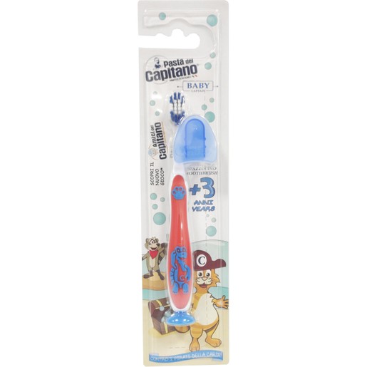 Pasta Del Capitano Baby Soft Toothbrush 3+ Years 1 Τεμάχιο - Κόκκινο